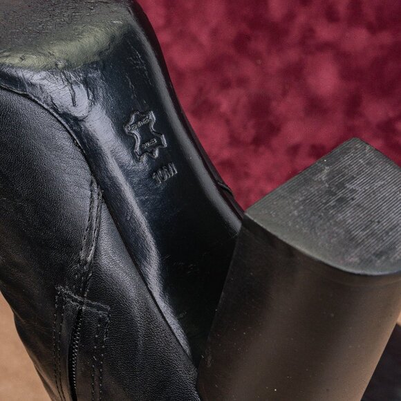 Tory Burch Women Bowie Black Leather Zip Fashion OTK Boots sz 10 - Picture 8 of 10